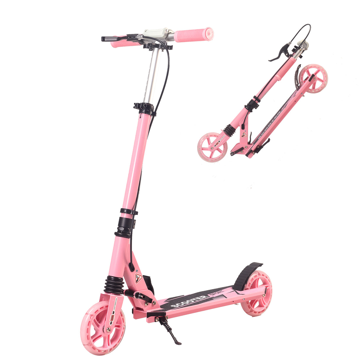 Children's Kick Scooter | Adjustable Foldable Hand Brake Flash Wheels - C145SL