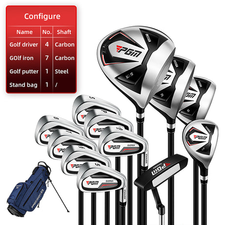 Golf Club Set 12 Clubs | Men's Right-Handed Carbon Shaft with Bag - MTG051