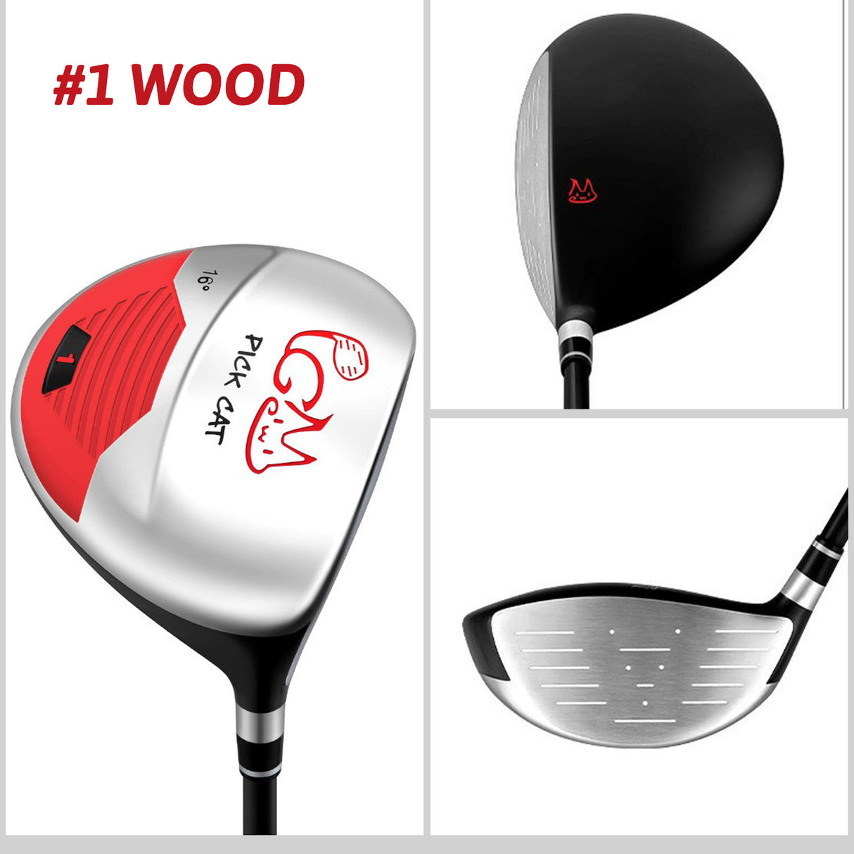 Junior Golf Club Complete Set | 5 Clubs Adjustable Right Handed - JRTG007