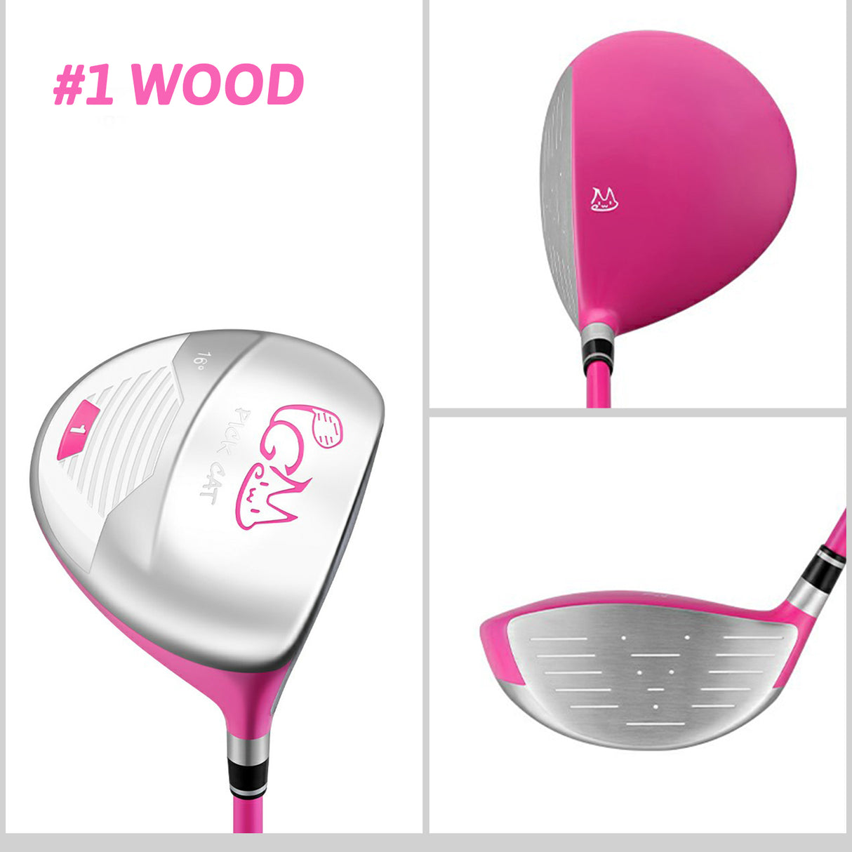 Junior Golf Club Complete Set | 5 Clubs Adjustable Right Handed - JRTG007