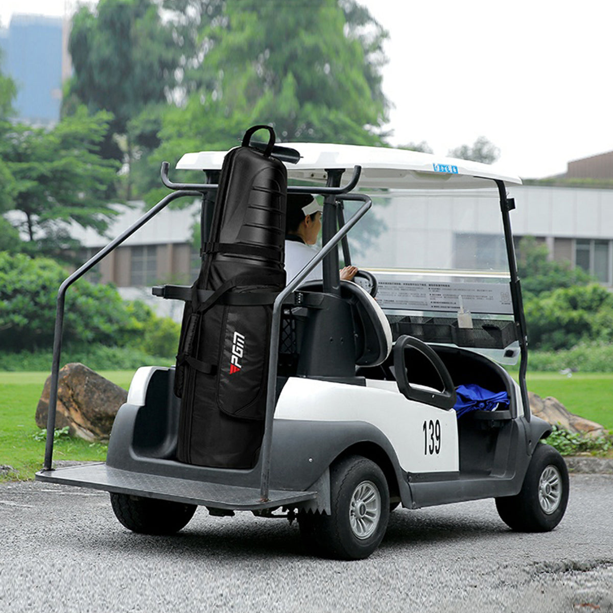 Golf Clubs Bag Protective Cover | Aircraft checked Air consignment | Waterproof Wheels - HKB014