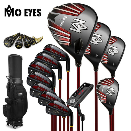 Golf Club Set 12 Clubs |  Men's Right-Handed Adjustable Driver and Carbon Shaft - MTG028