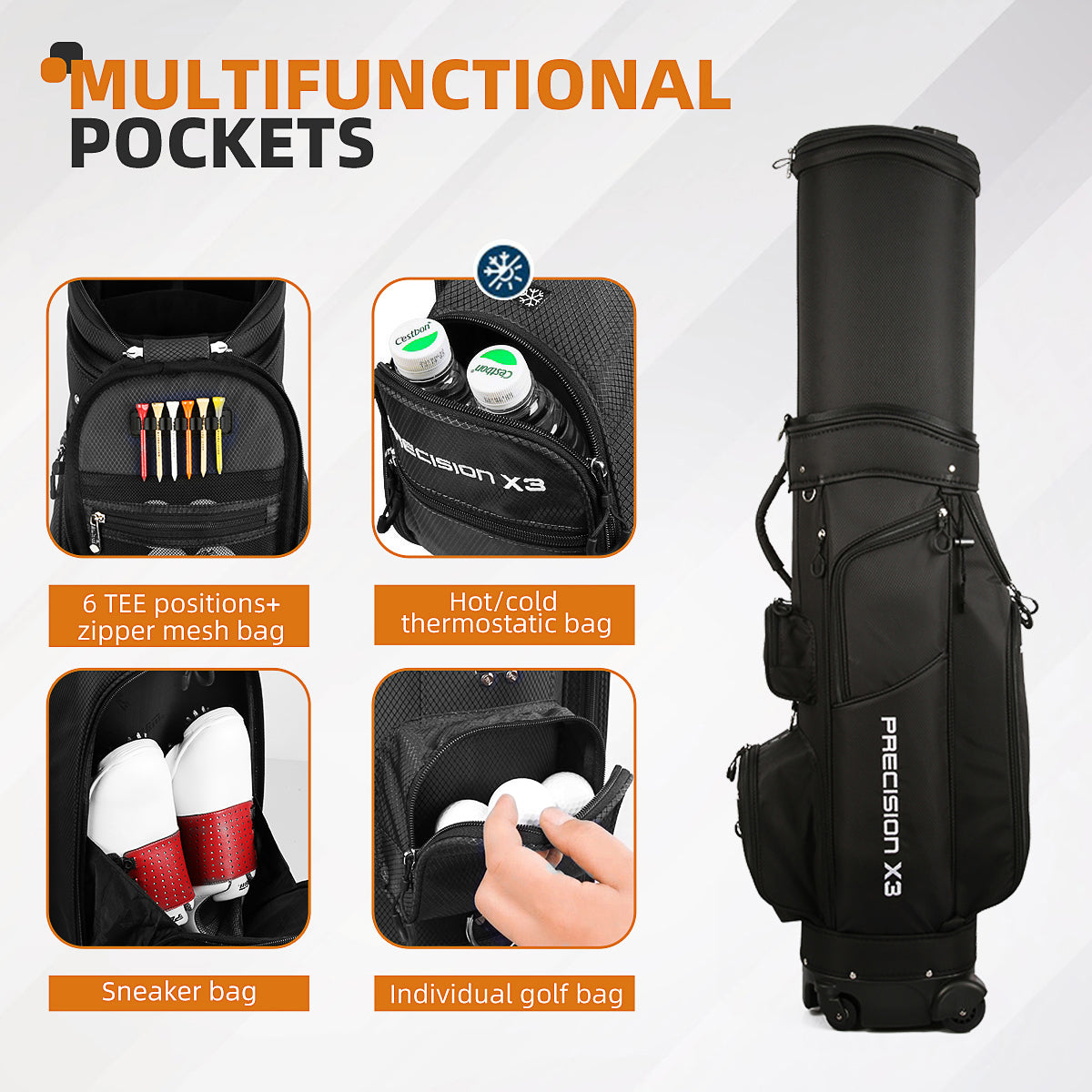 Golf Clubs Bag | Air Consignment Checked Bag Wheeled - QB062