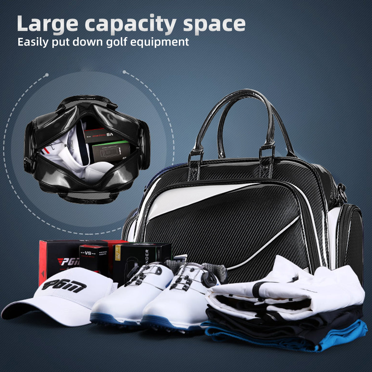 Golf Clothing Bag | Travel Handbag with Shoe Compartment Waterproof - YWB036
