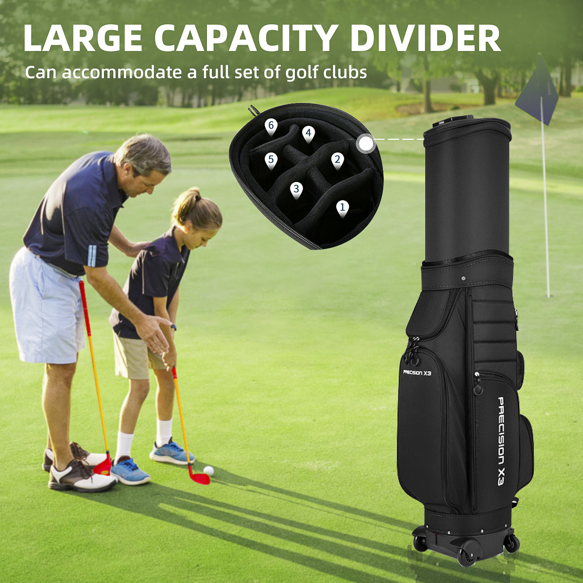 Golf Clubs Bag | Air Consignment Checked Bag Wheeled - QB062