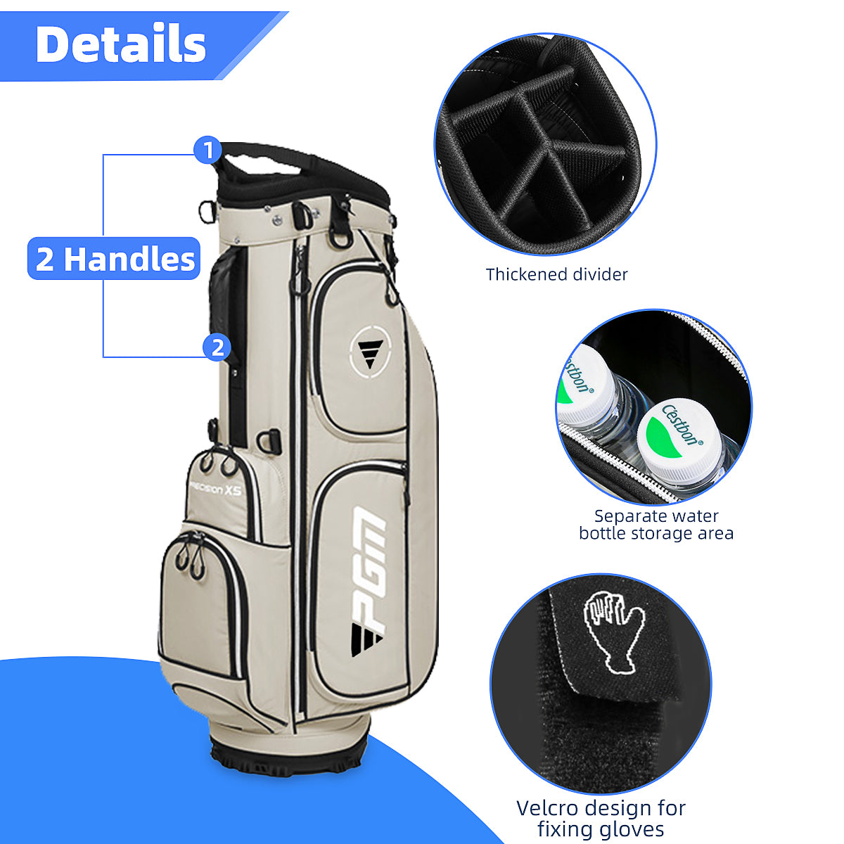 Golf Clubs Bag | Stand Golf Bag with Bracket Ultralight Waterproof - QB119