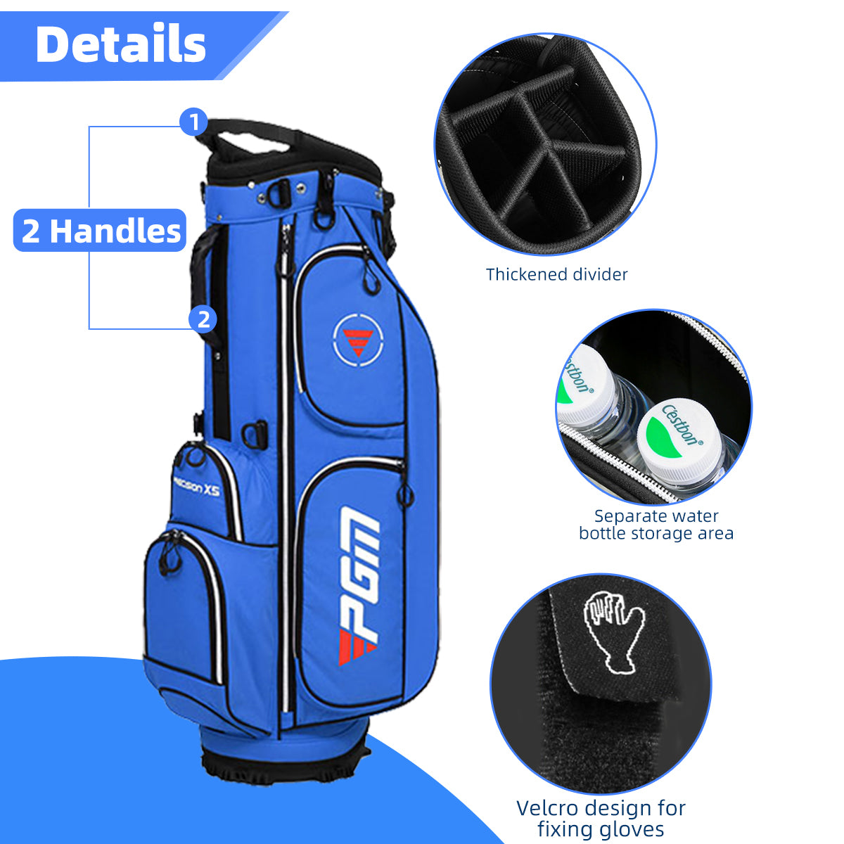 Golf Clubs Bag | Stand Golf Bag with Bracket Ultralight Waterproof - QB119