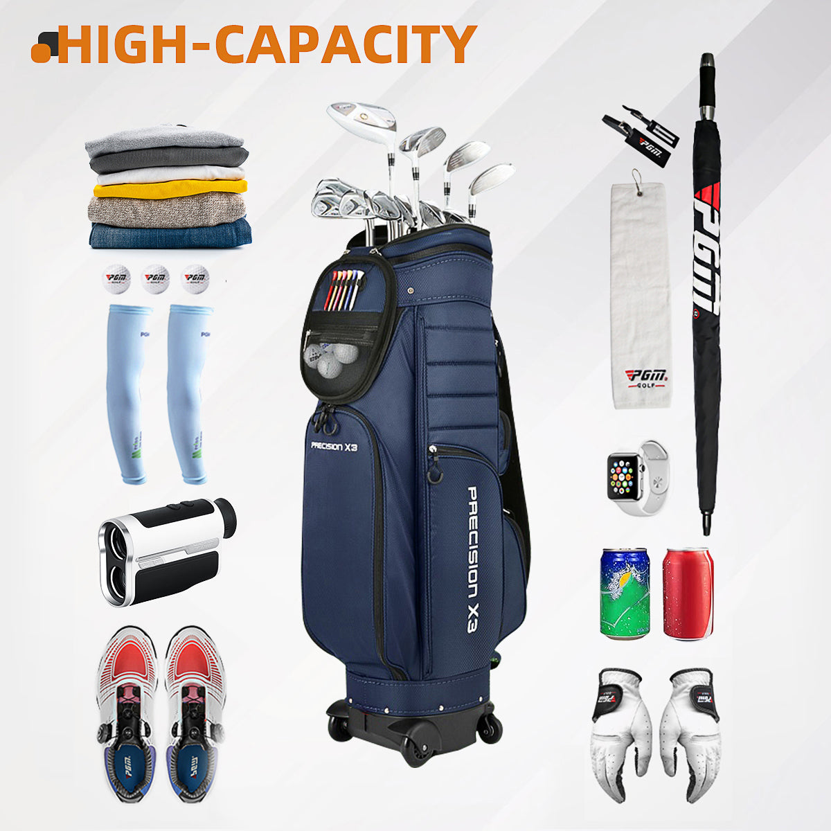 Golf Clubs Bag | Air Consignment Checked Bag Wheeled - QB062
