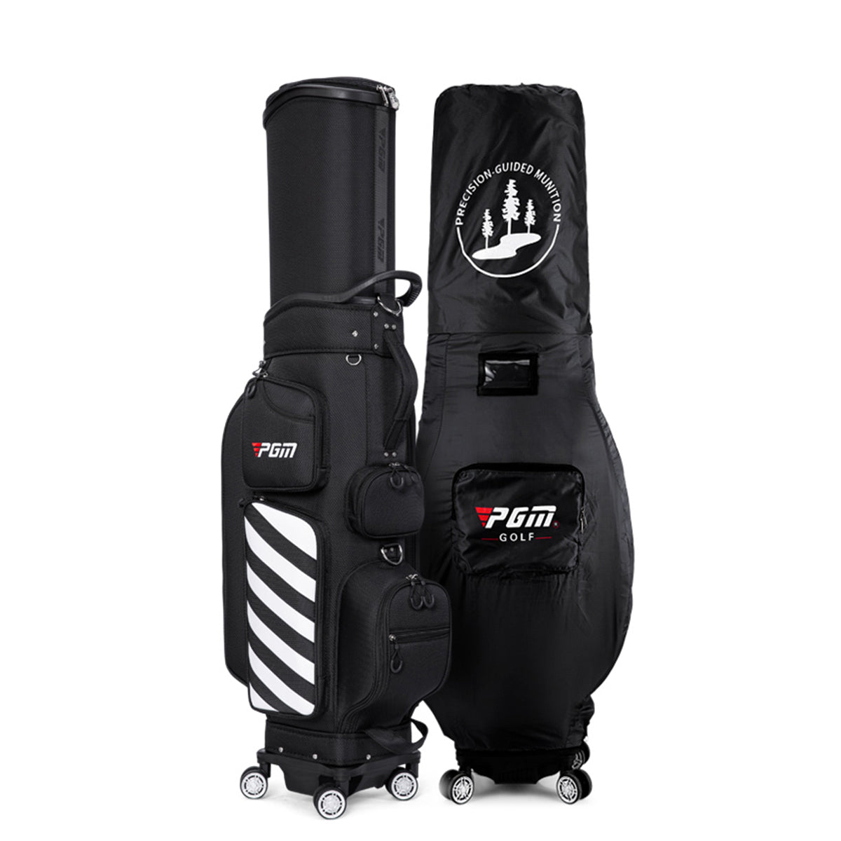 Golf Clubs Bag | Air Consignment Checked Bag Retractable Wheeled - QB041