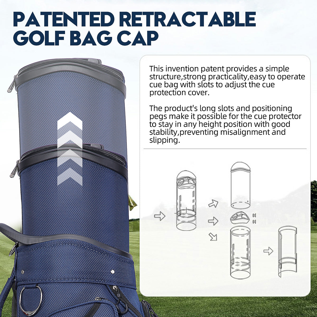 Golf Clubs Bag | Air Consignment Checked Bag Retractable Wheeled - QB041