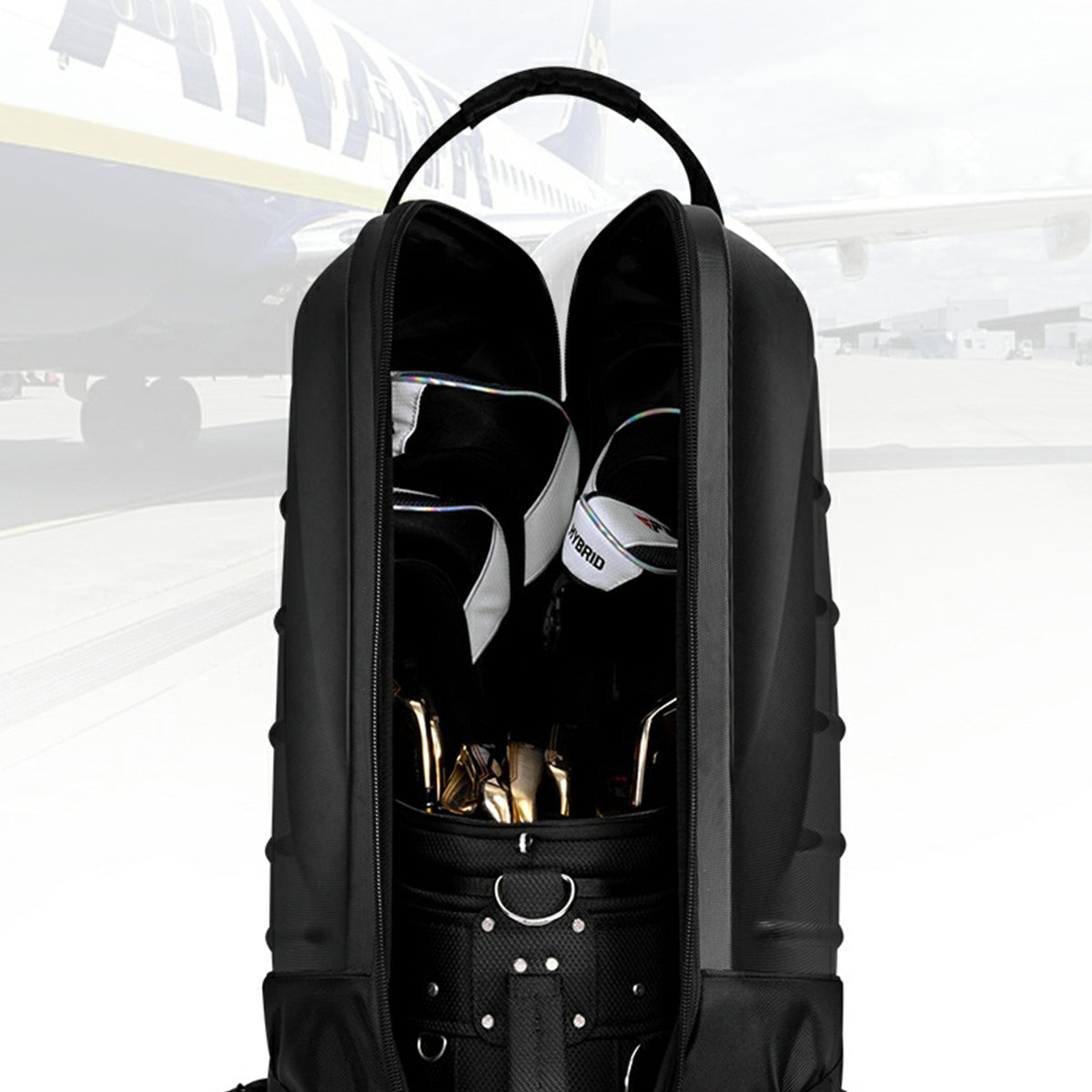 Golf Clubs Bag Protective Cover | Aircraft checked Air consignment | Waterproof Wheels - HKB014