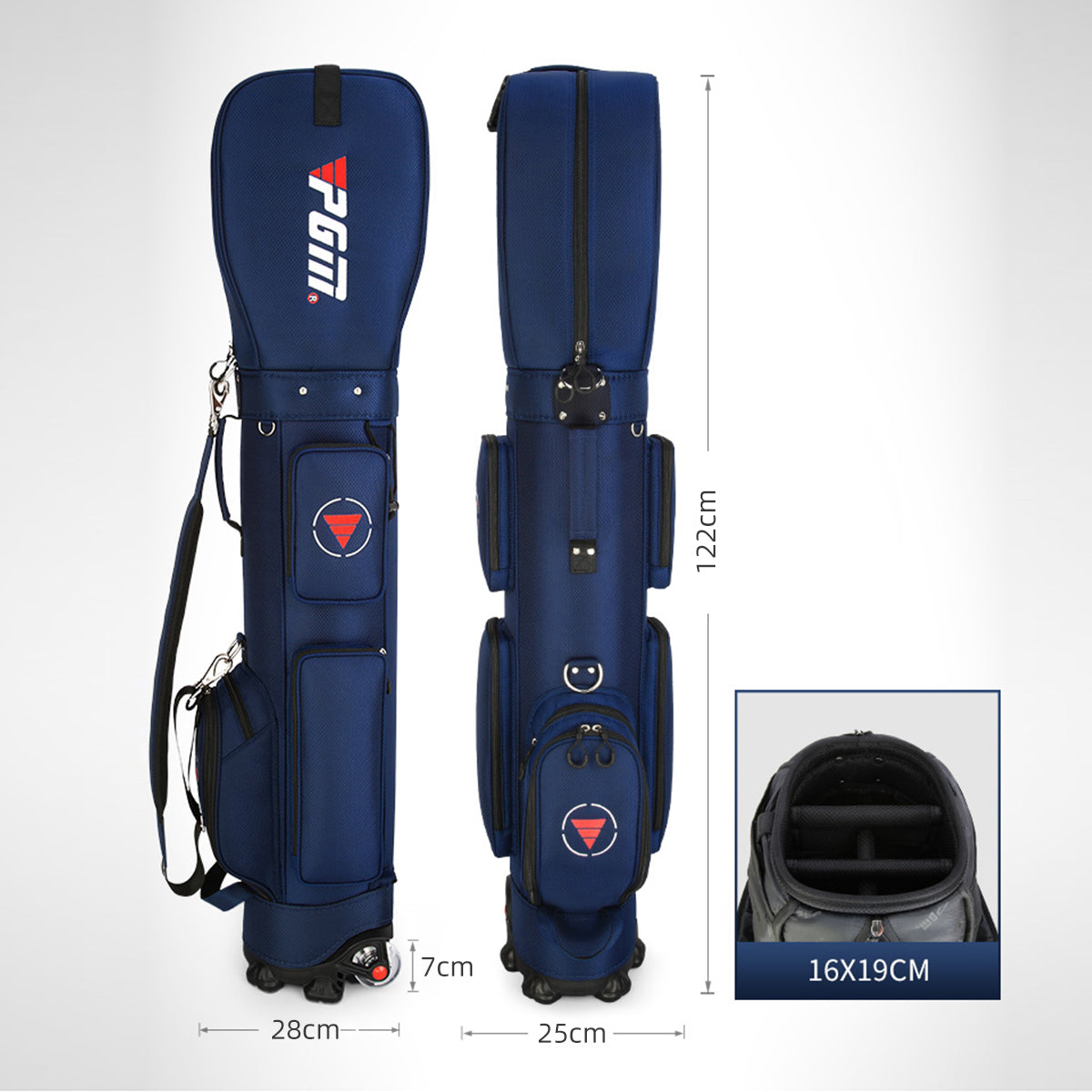 Golf Clubs Bag with Wheels | Waterproof Lightweight - QB069