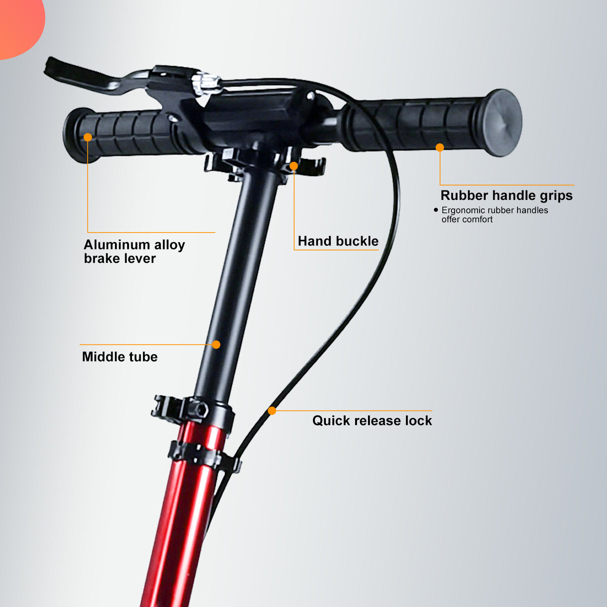 Kick Scooter | Adjustable Foldable Lightweight - A5D