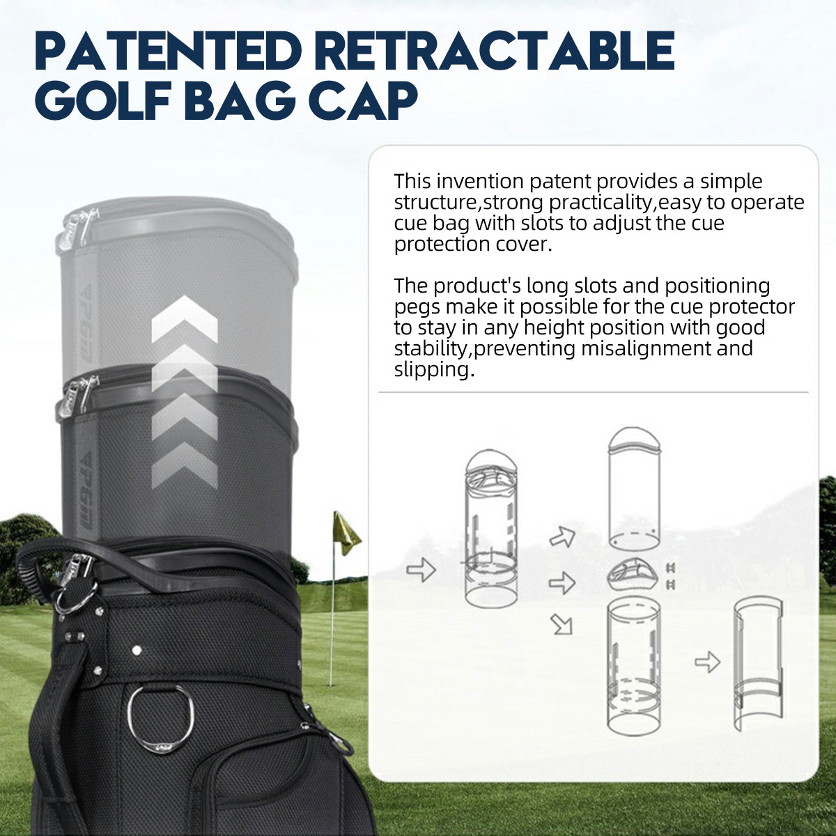 Golf Clubs Bag | Air Consignment Checked Bag Retractable Wheeled - QB041