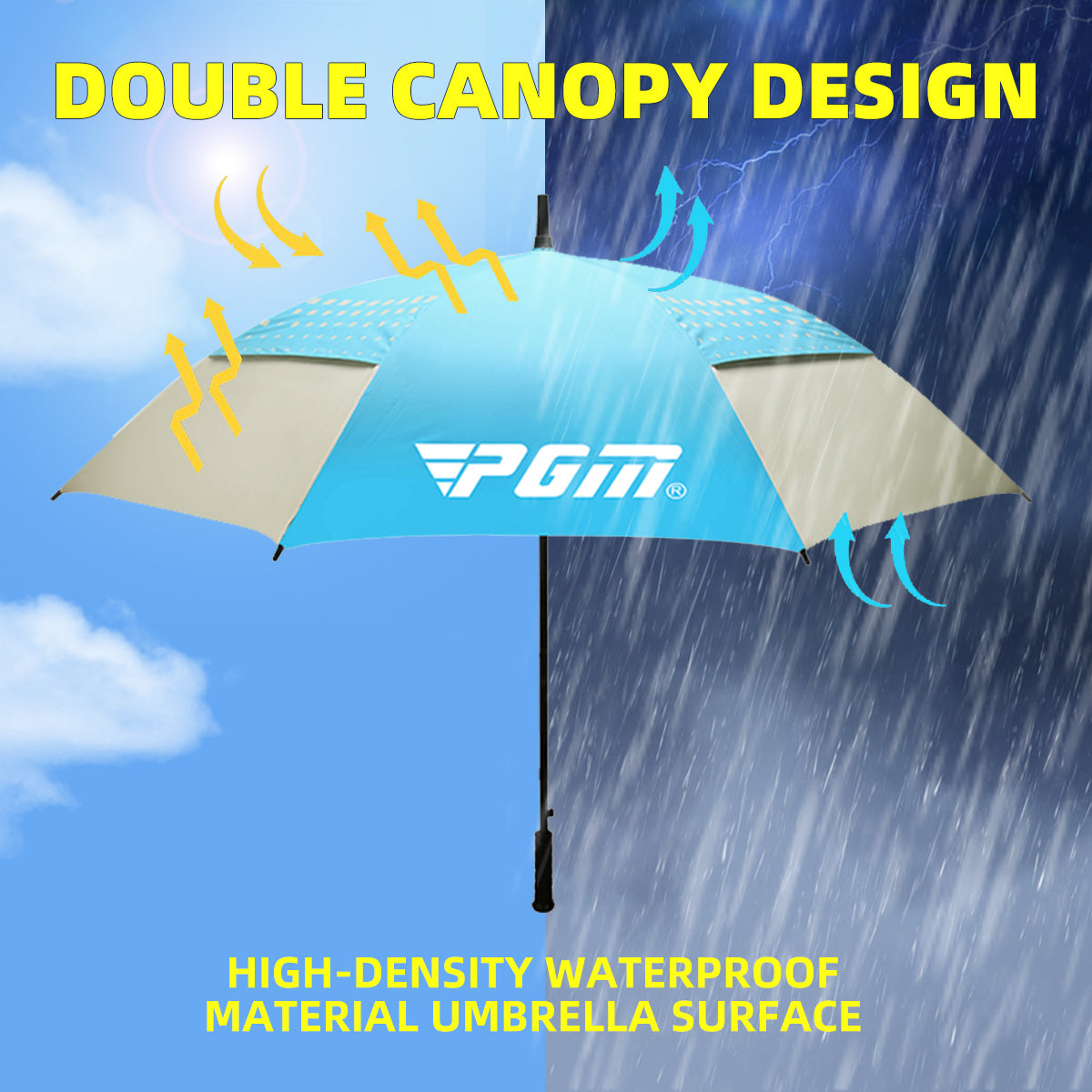 Golf Auto Umbrella | Golf Course Sun UV Protection Outdoor - YS002
