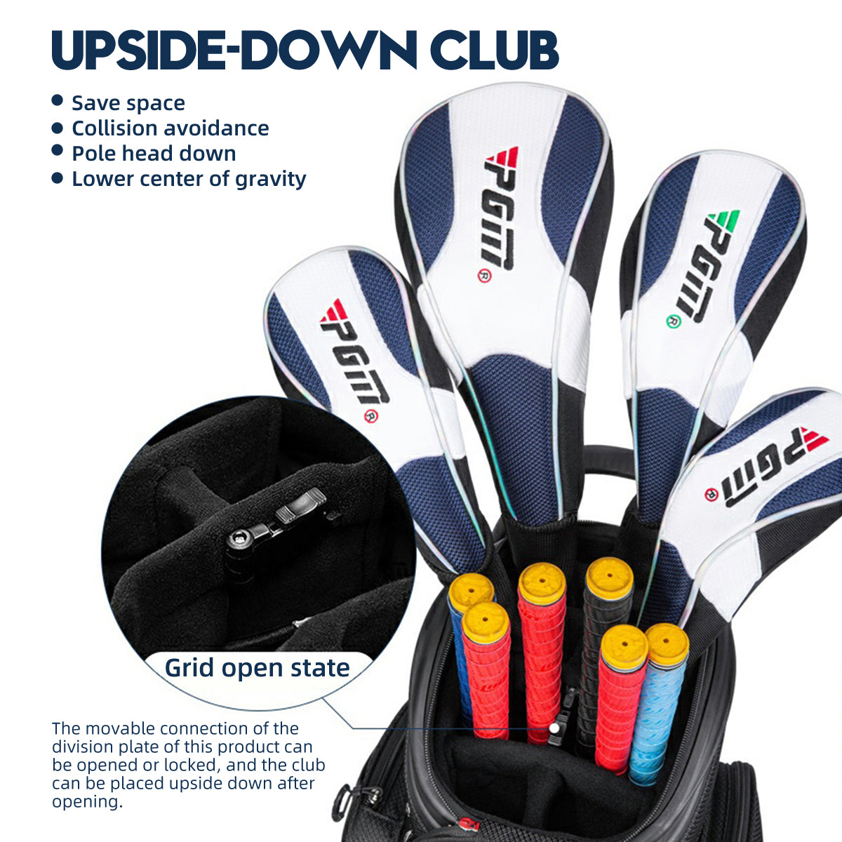 Golf Clubs Bag | Air Consignment Checked Bag Retractable Wheeled - QB041