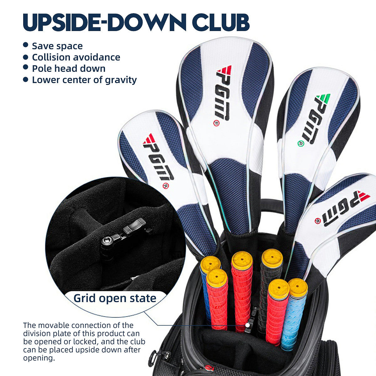 Golf Clubs Bag | Air Consignment Checked Bag Retractable Wheeled - QB041