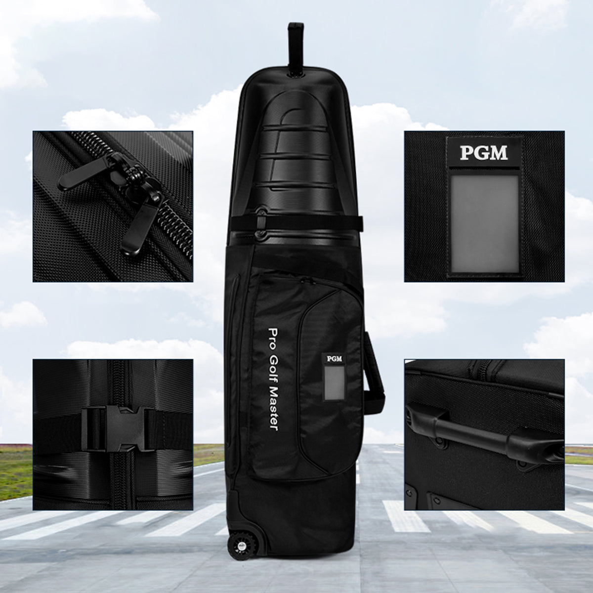 Golf Clubs Bag Protective Cover | Aircraft checked Air consignment | Waterproof Wheels - HKB014