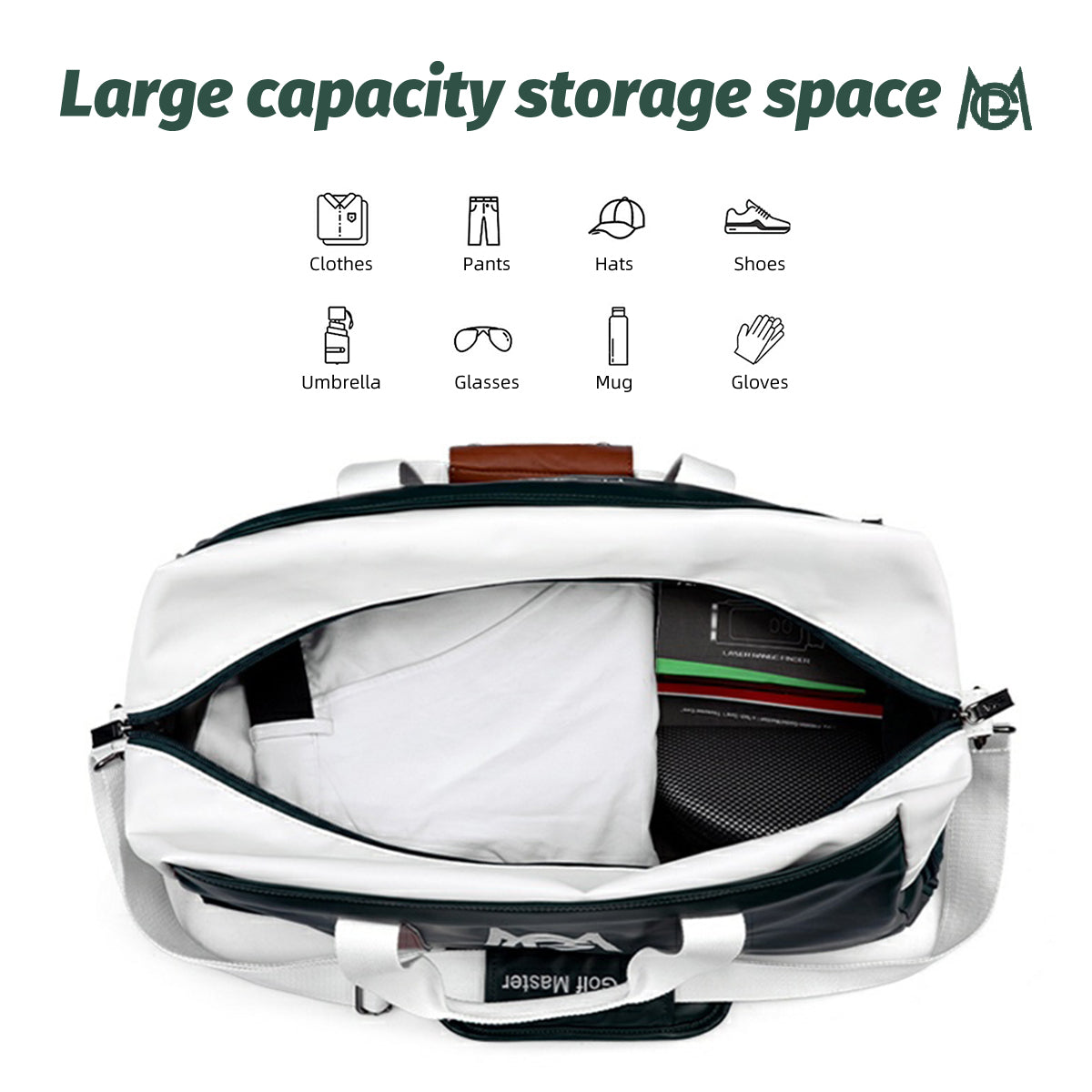 Golf Clothing Bag | Sports Handbag Waterproof Separate Shoe Storage Area - YWB043