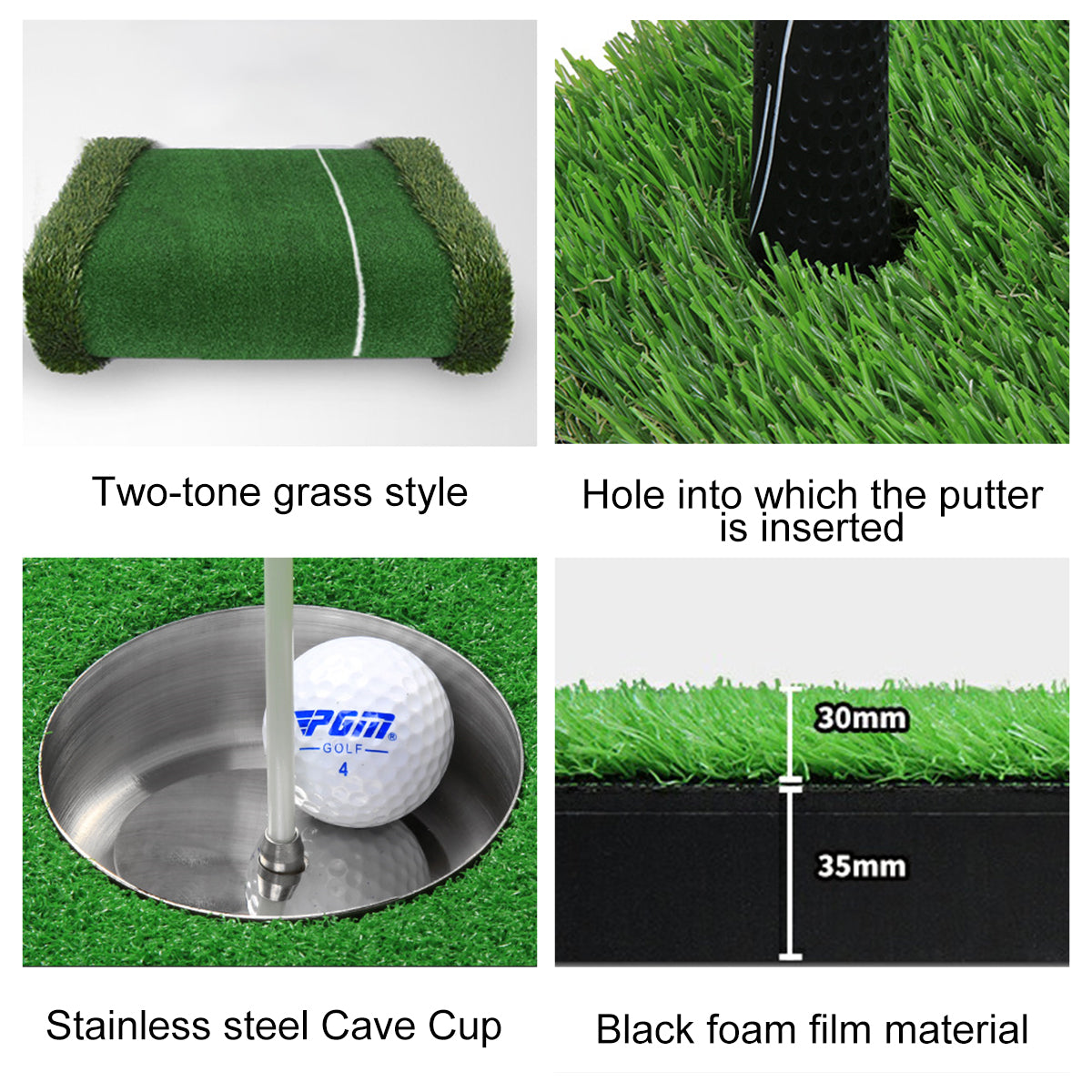 Golf Green Putting Rod Mat | Indoor Golf Putter Training Blanket | GL001-2