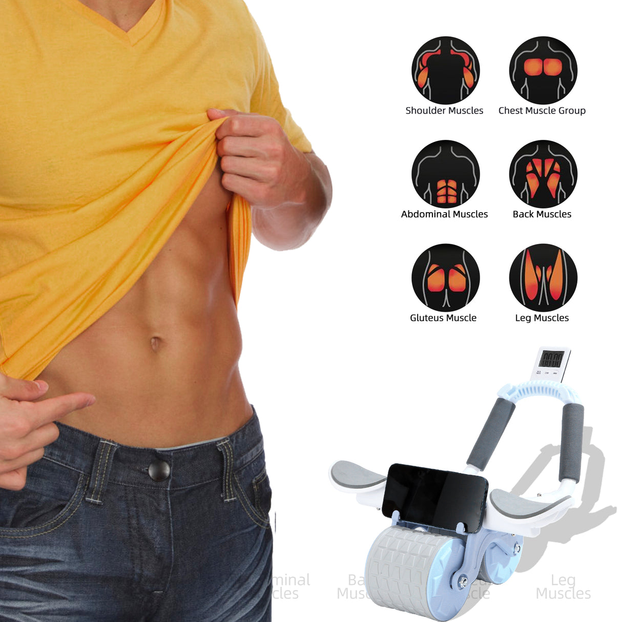 AB Trainer | Abdominal Muscle Wheel Belly Sculpting Trainer