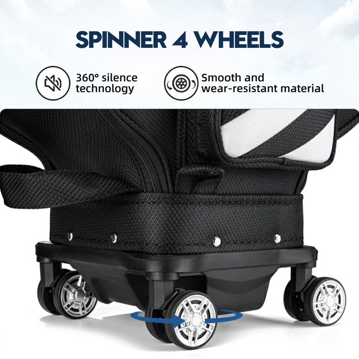 Golf Clubs Bag | Air Consignment Checked Bag Retractable Wheeled - QB041