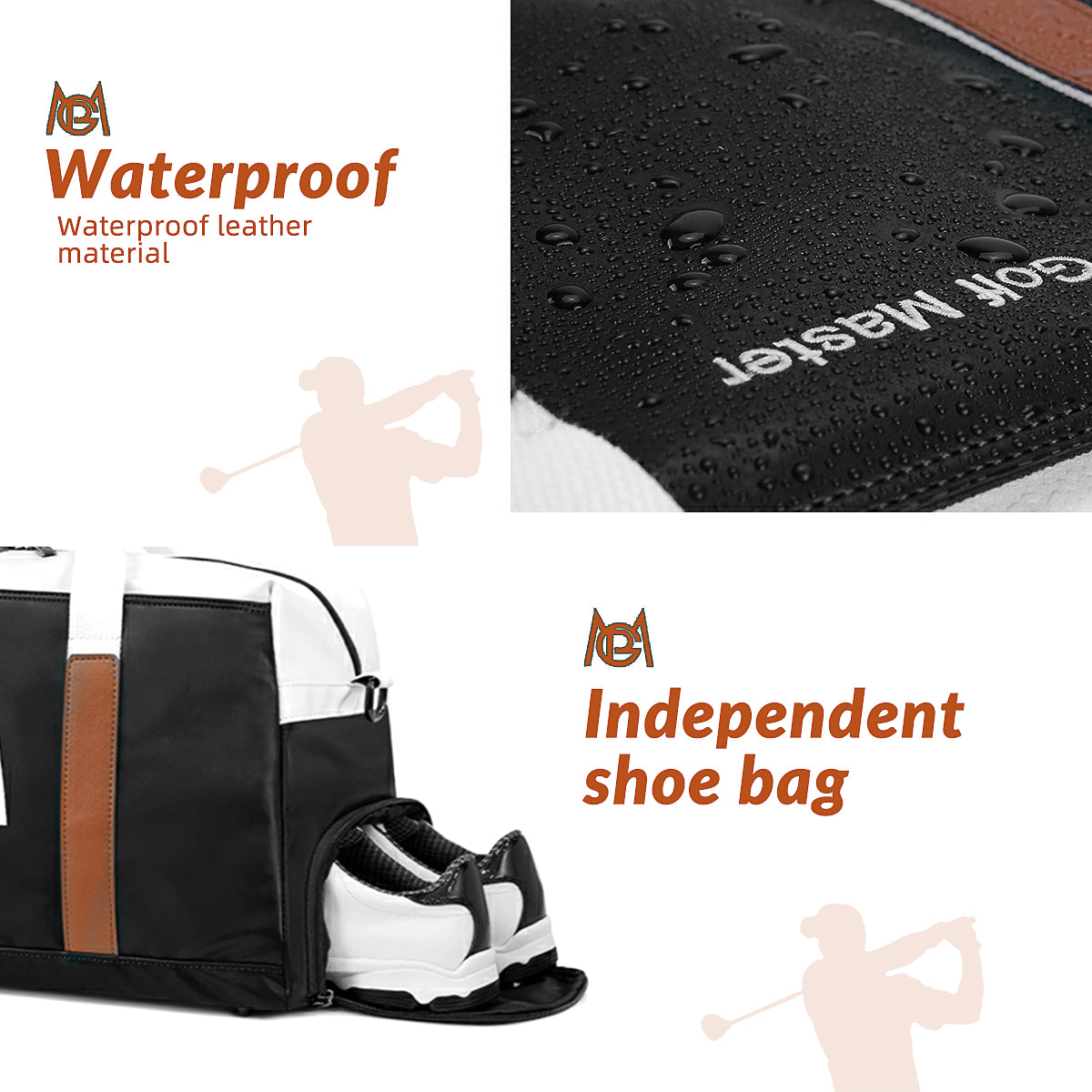 Golf Clothing Bag | Sports Handbag Waterproof Separate Shoe Storage Area - YWB043
