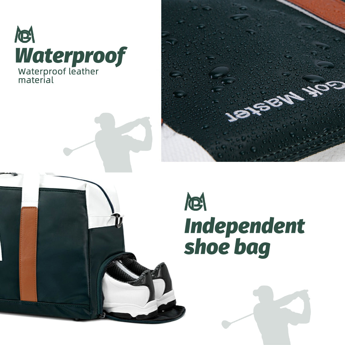 Golf Clothing Bag | Sports Handbag Waterproof Separate Shoe Storage Area - YWB043