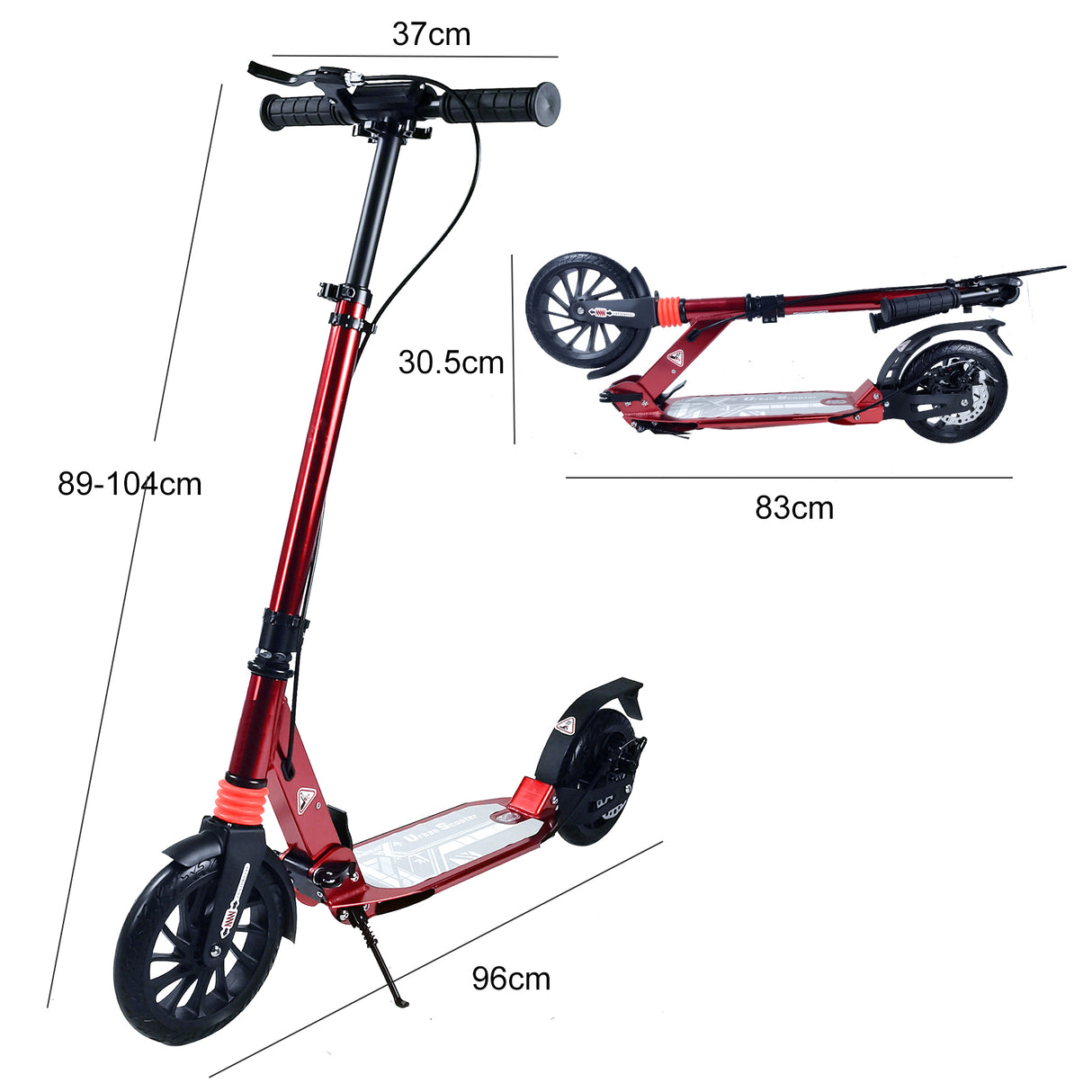 Kick Scooter | Adjustable Foldable Lightweight - A5D