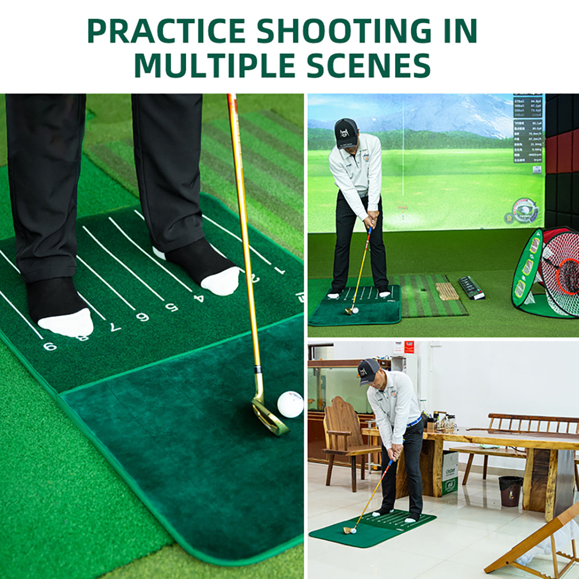 Golf Practice Mat | Golf Chipping Swing Analyzer Mat