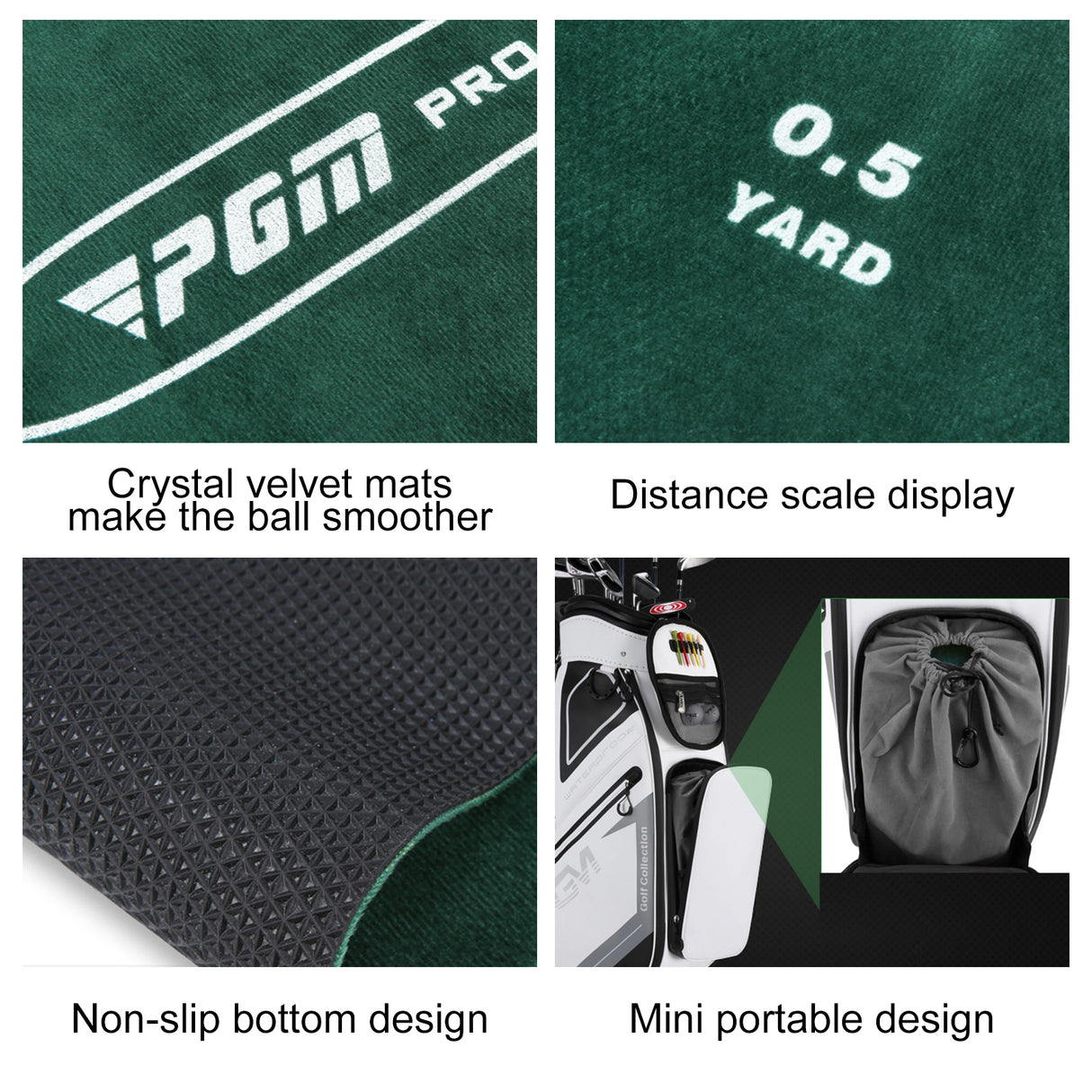 Golf Slope Putting Mat | Mini Indoor Training Aids Automatic Ball Return - TL030