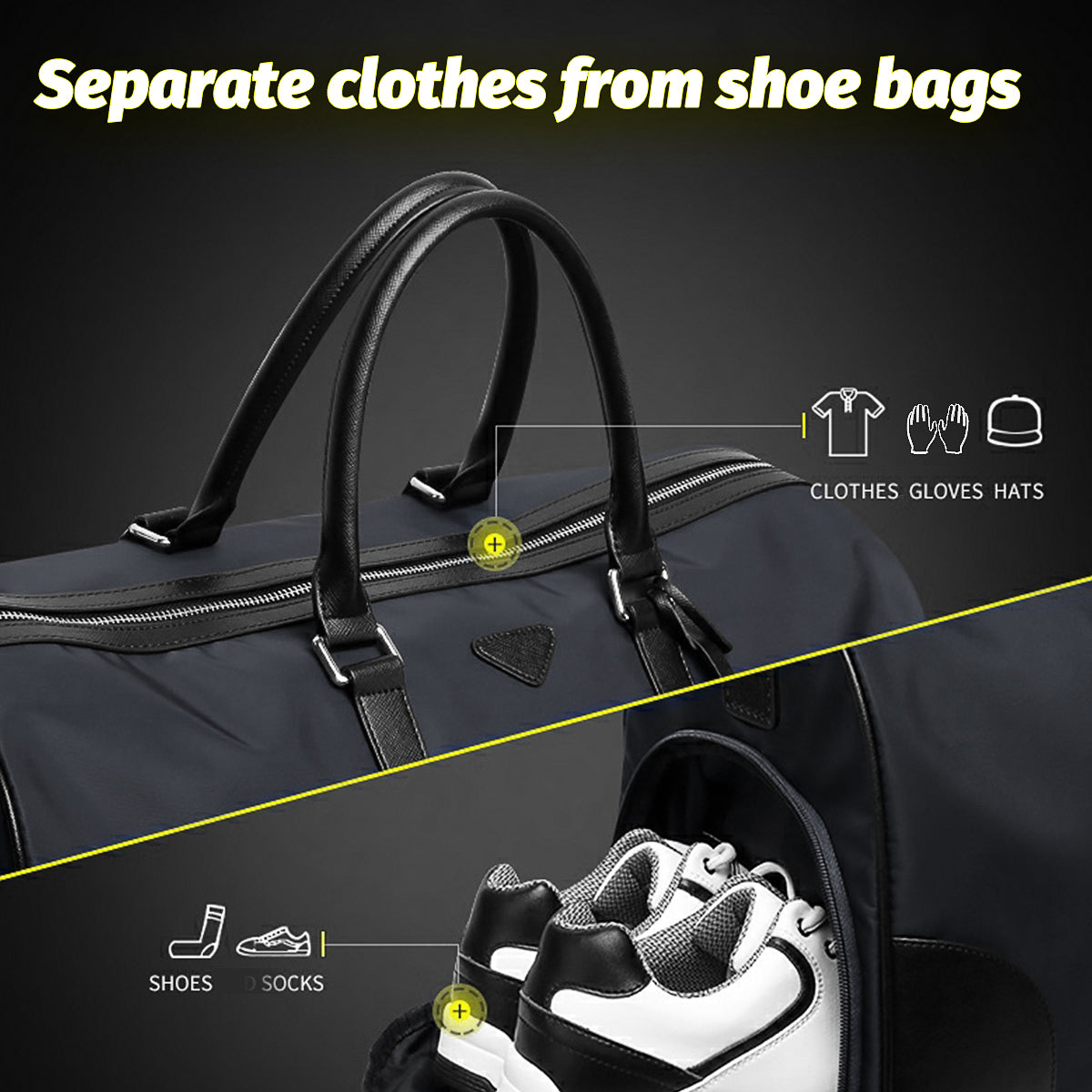Golf Clothing Bag | Sporting Bag Travel Handbag Waterproof Polyester - YWB024