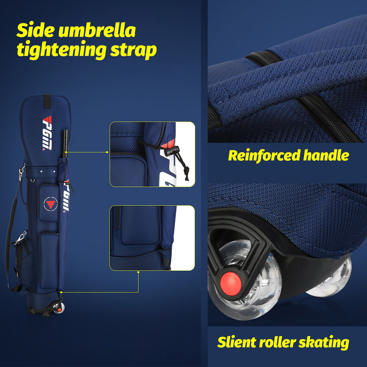 Golf Clubs Bag with Wheels | Waterproof Lightweight - QB069