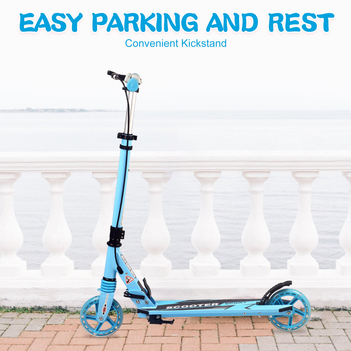 Children's Kick Scooter | Adjustable Foldable Hand Brake Flash Wheels - C145SL