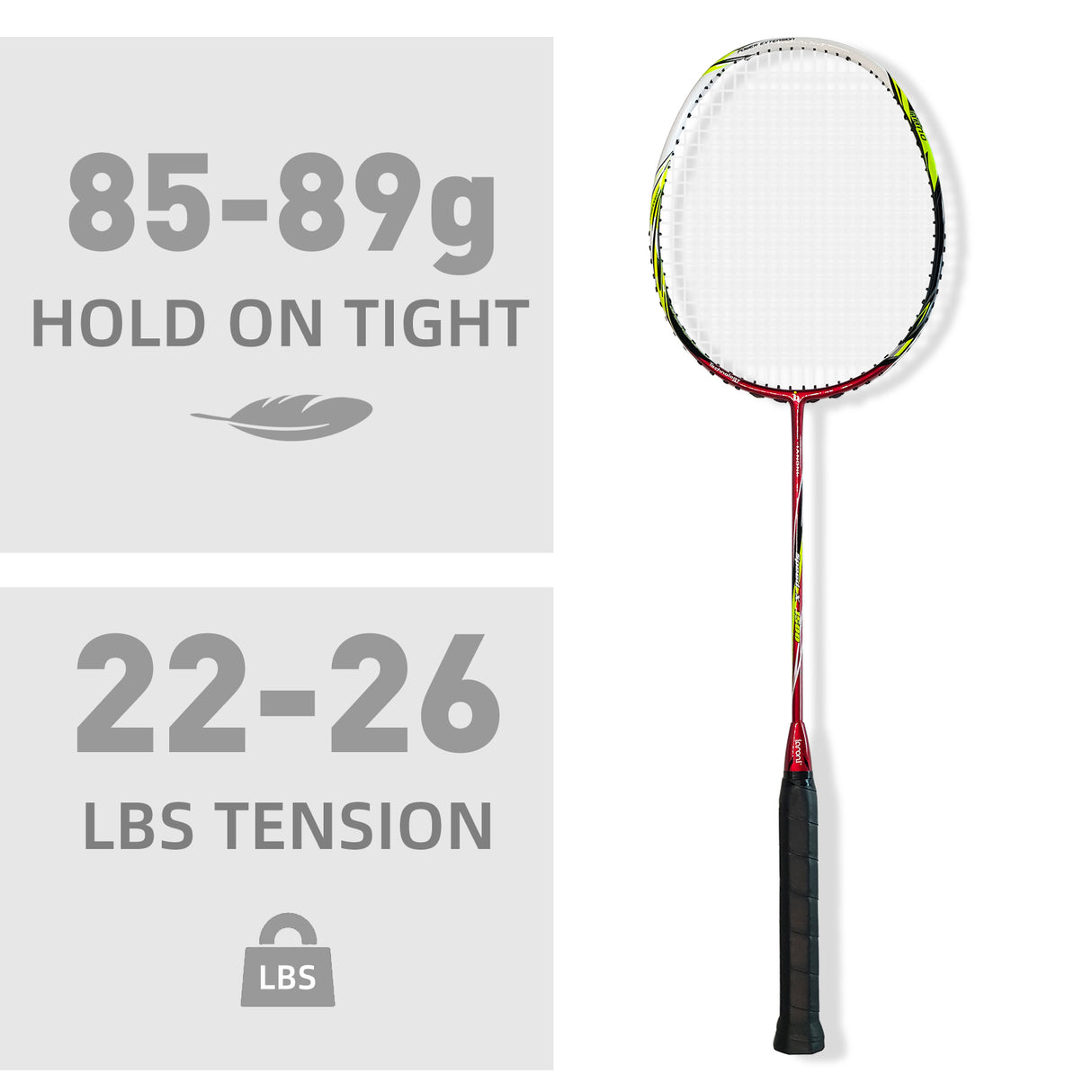 Badminton Rackets Set | Adults Carbon Pre-Strung Speed X1500