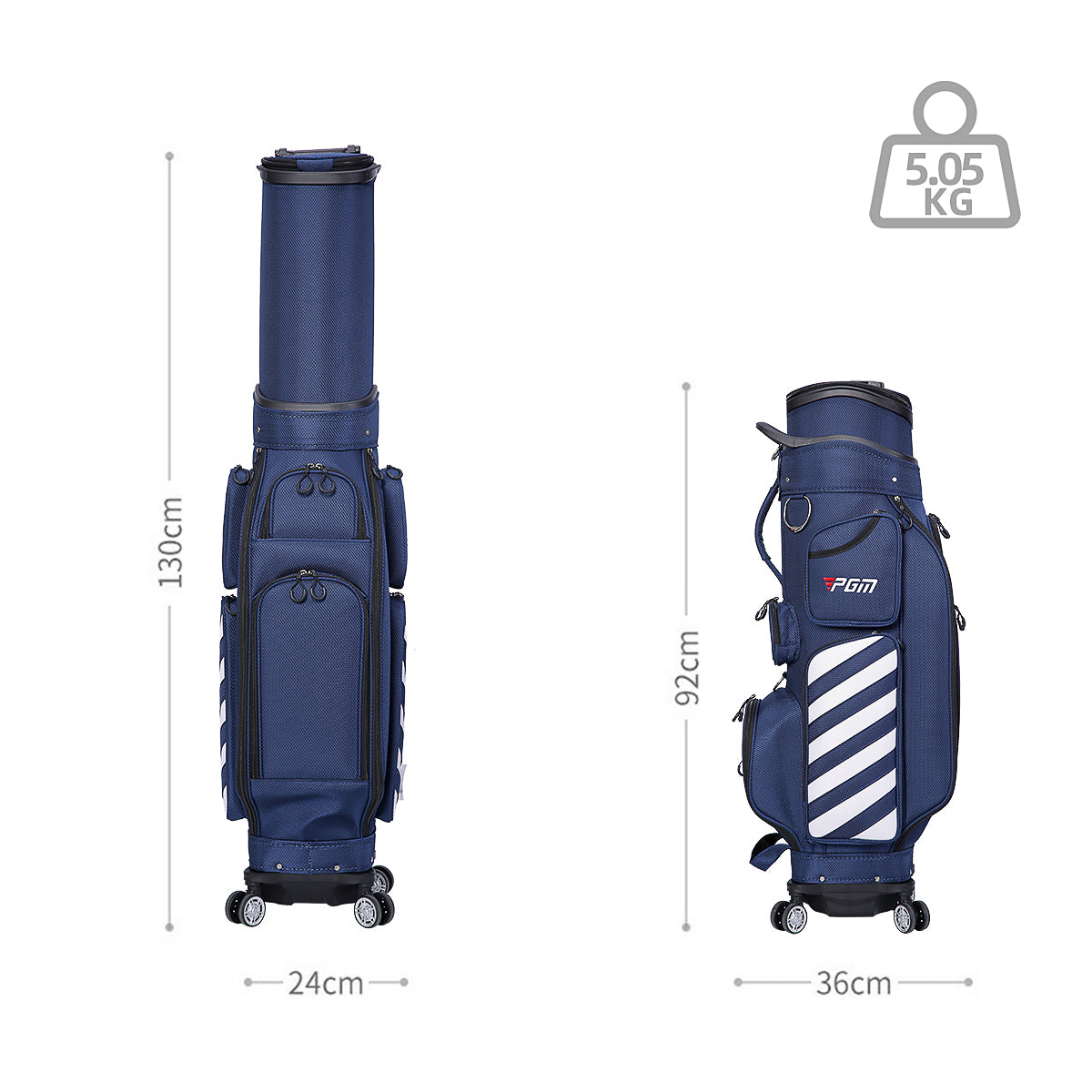 Golf Clubs Bag | Air Consignment Checked Bag Retractable Wheeled - QB041