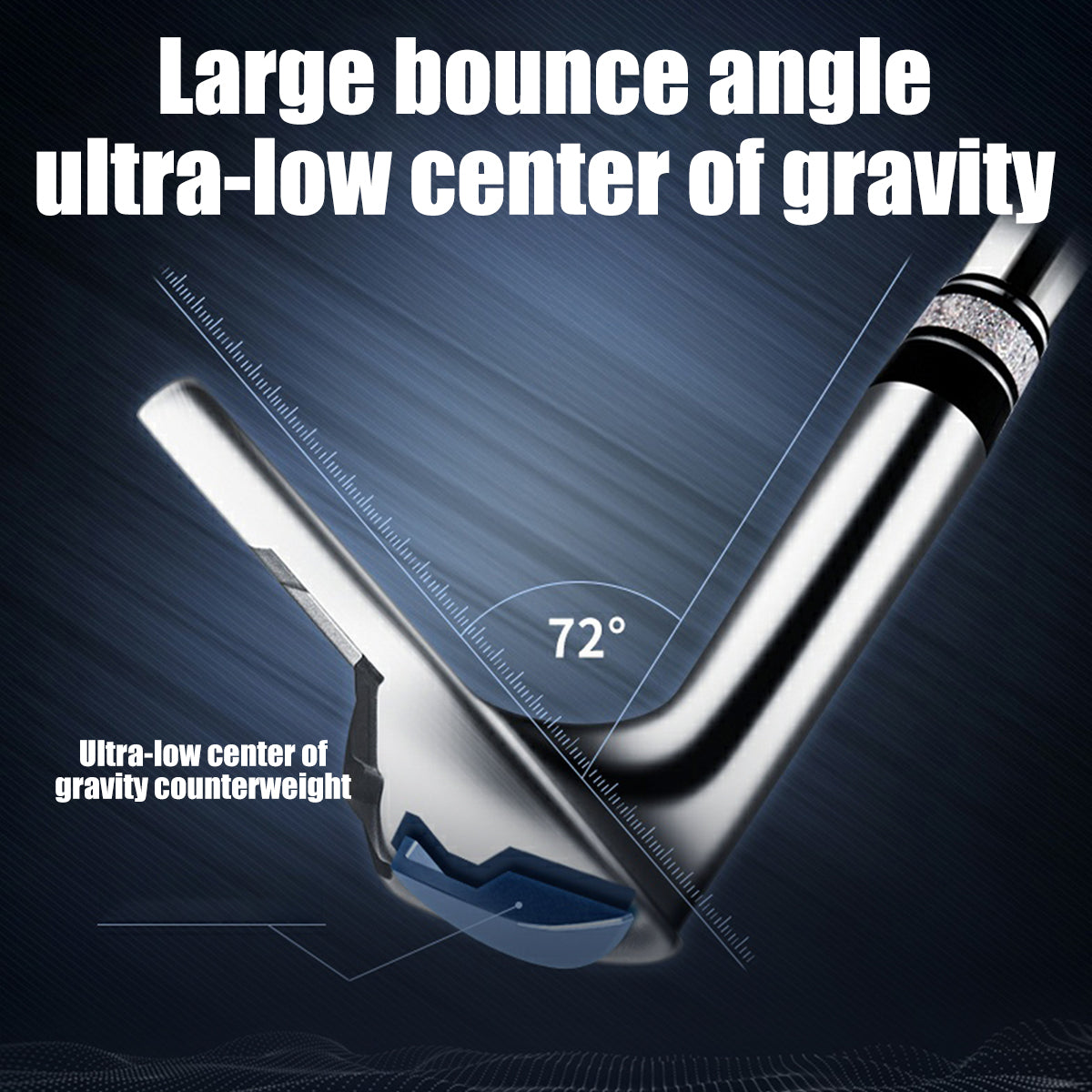 Golf Sand Wedge | 72 Degree Right Handed with Texture | Sand Bar Golf Club Wedge - PGM SG011