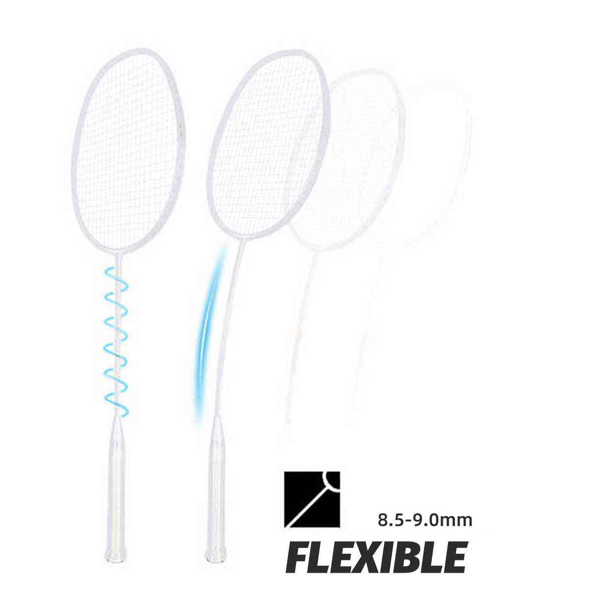 Badminton Rackets Set | Adults Carbon Pre-Strung Speed X1500