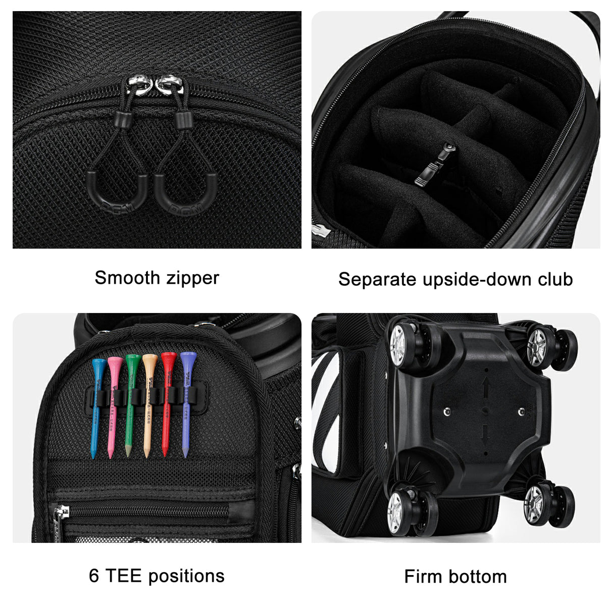 Golf Clubs Bag | Air Consignment Checked Bag Retractable Wheeled - QB041