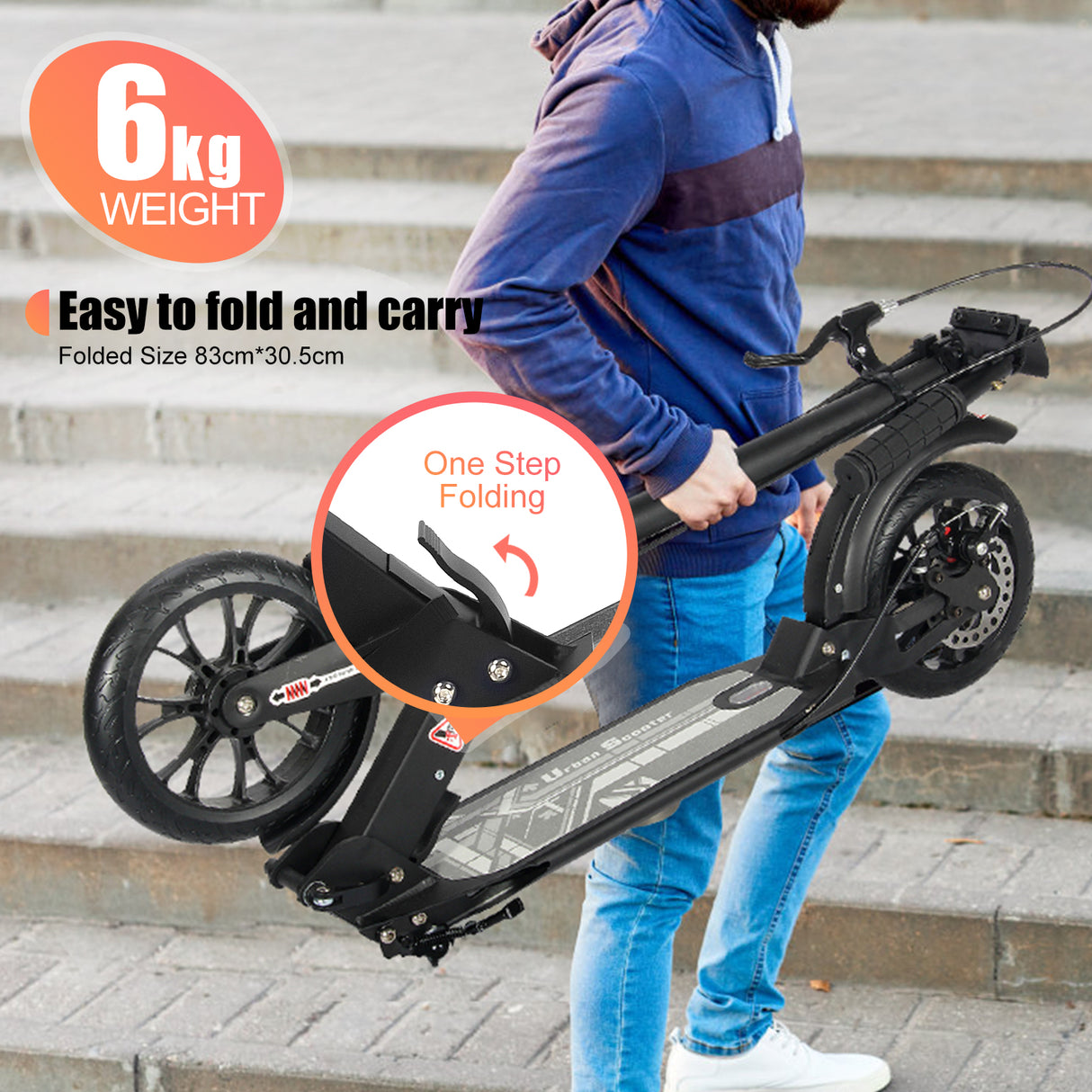Kick Scooter | Adjustable Foldable Lightweight - A5D