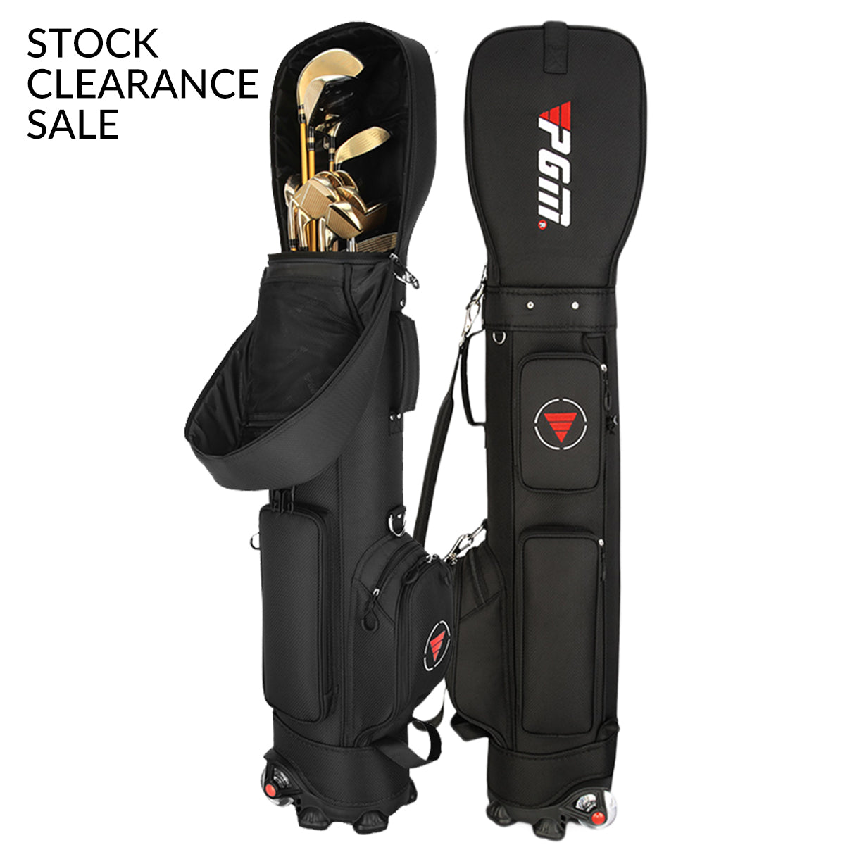 Golf Clubs Bag with Wheels | Waterproof Lightweight - QB069