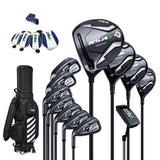 Left hand Men's Golf Club Set 12 Clubs with Adjustable Driver and Carbon Shaft-PGM MTG033 NSR Generation 3
