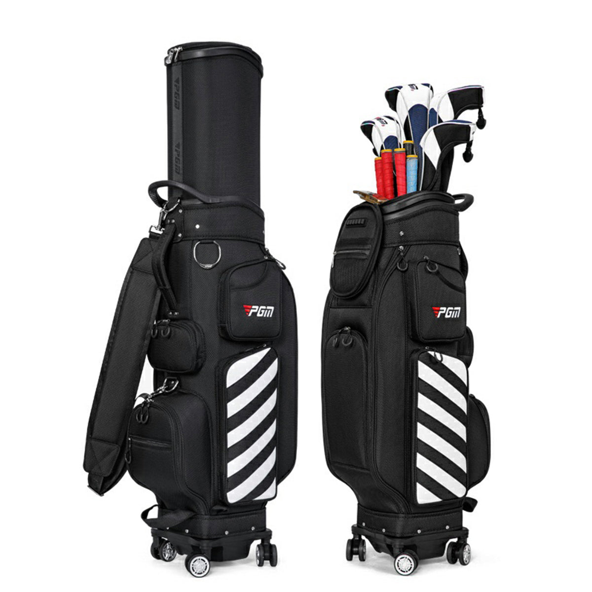 PGM QB041 New upgraded universal Wheels Retractable Golf bag air consignment bag