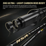 PGM MTG056 NSR Generation 5 Men's Golf Club Set with Adjustable Driver , Carbon Shaft and golf bag