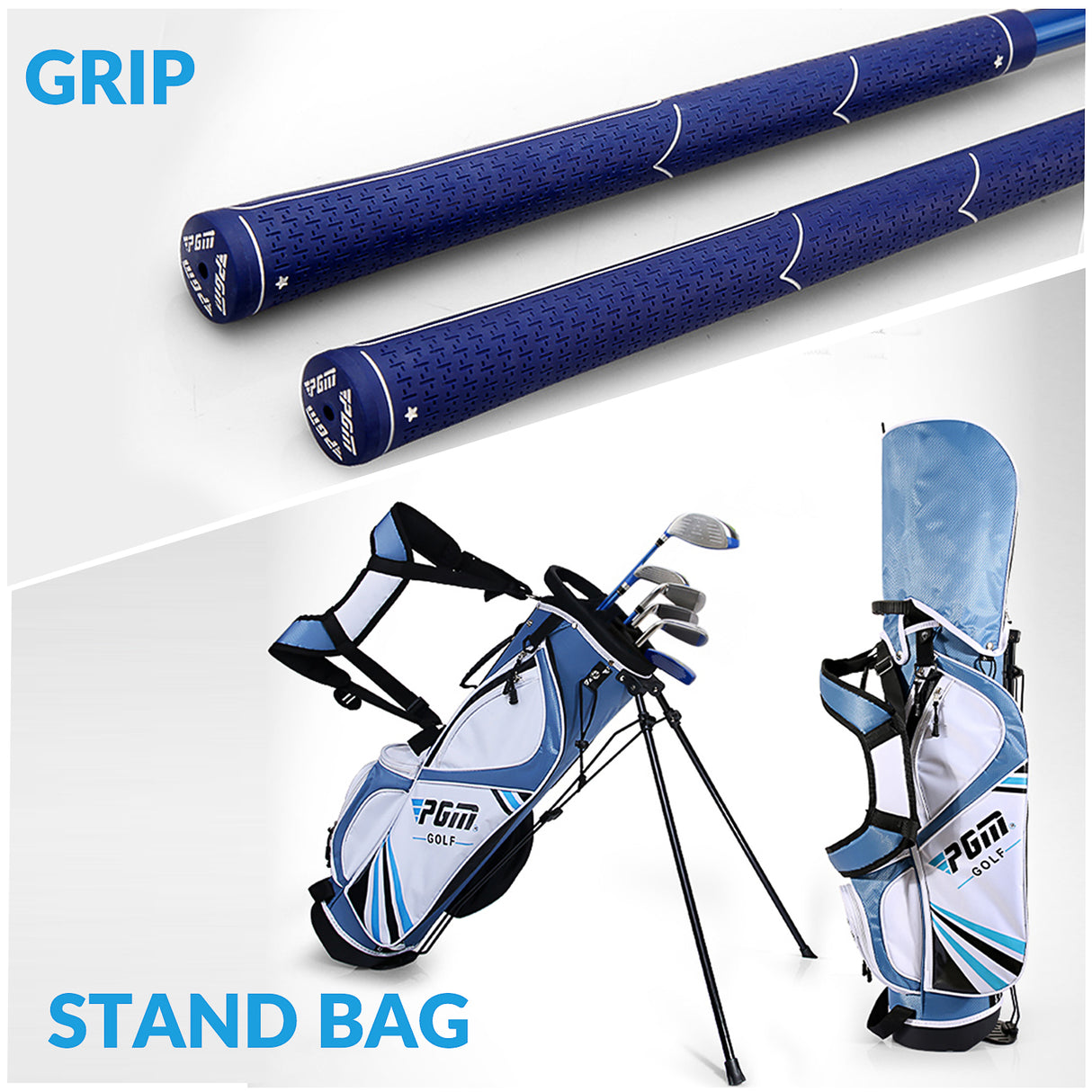 PGM JRTG006 NSR Junior Golf Clubs Set Graphite Right Handed Flex R with Bag&Headcovers
