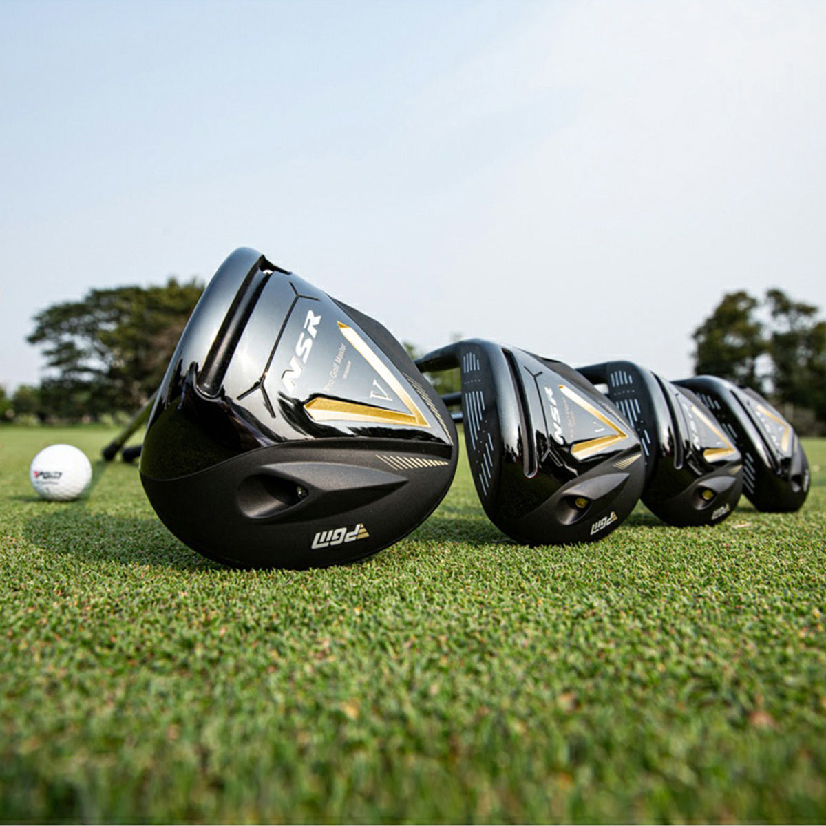 PGM MTG056 NSR Generation 5 Men's Golf Club Set with Adjustable Driver , Carbon Shaft and golf bag