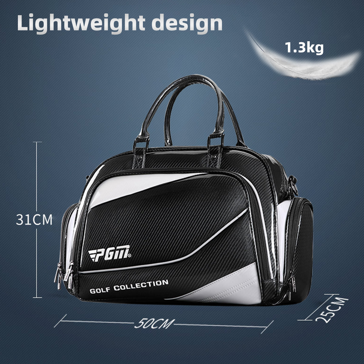 PGM YWB036 men waterproof golf boston sport cloth bag with shoe compartment