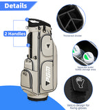 PGM QB119  Nylon Stand Golf Bag for Golf Course & Travel,lightweight and Waterproof