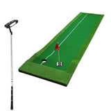 PGM GL001-46 Mini Golf Putting Green Practice Mat set with a golf putter