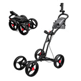 PGM QC005 Lightweight Foldable Aluminum Golf Trolley golf kit